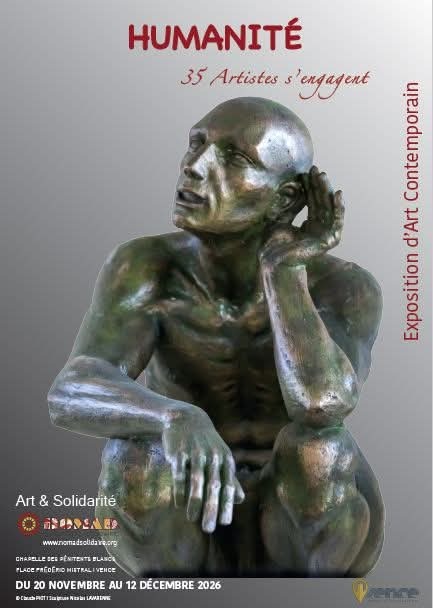 Affiche Humanité — 35 artistes s’engagent, exposition d’art contemporain